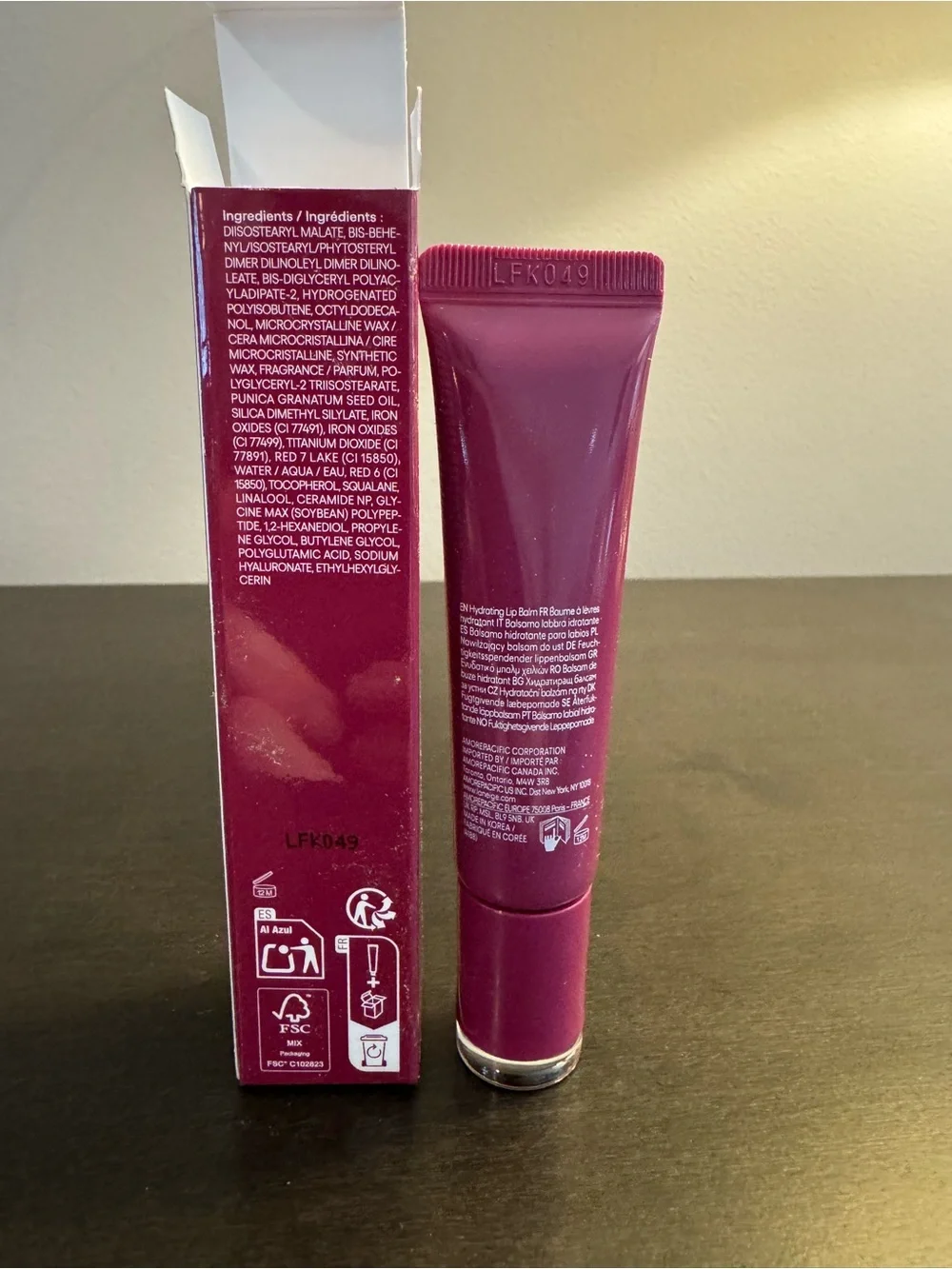 Laneige Glaze Craze Tinted Lip Serum Blueberry Jelly 12 g .42 oz Full Size NIB